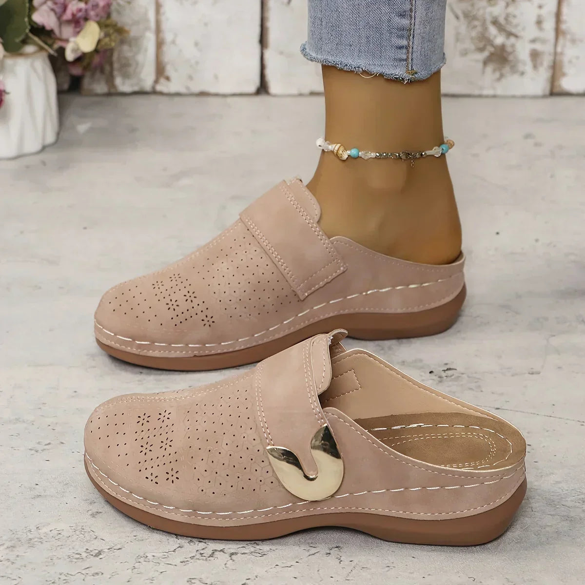 Elegant High Arch Wedge Sandals
