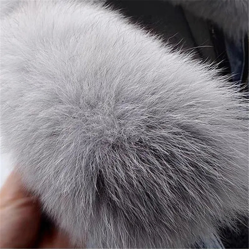 Willow | Faux fur collar denim jacket