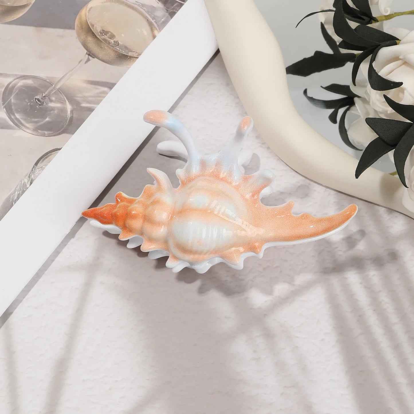 Beachy Seashell Hair Clips for Women