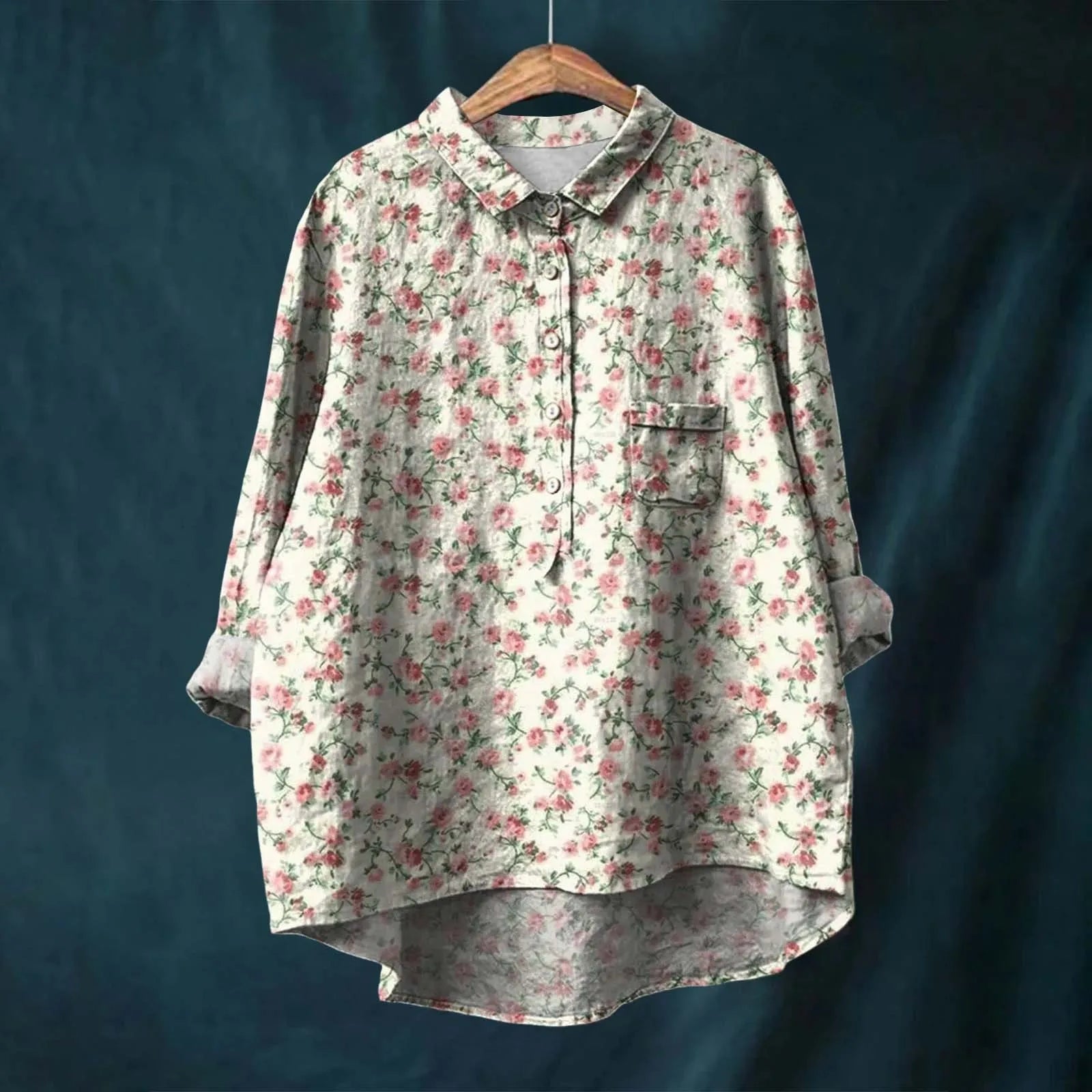 Meja | Floral Womens Blouse-6