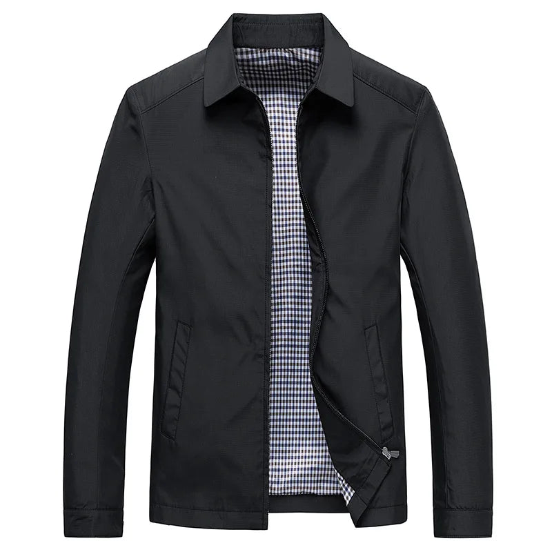 Waterproof Zip Up Mens Coat with Pockets - Luxivelle