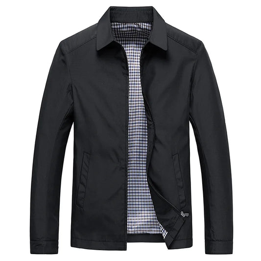 Waterproof Zip Up Mens Coat with Pockets - Luxivelle