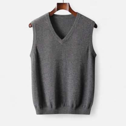 Sebastian | Men’s Merino Wool V-Neck Vest 0