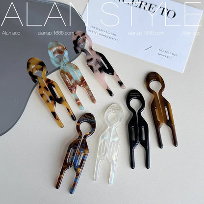 Slim Line Hollow Hair Clip