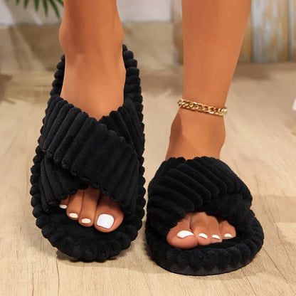 Variant image for Cozy Plush Slippers | Indoor Slides for Men and Women-1