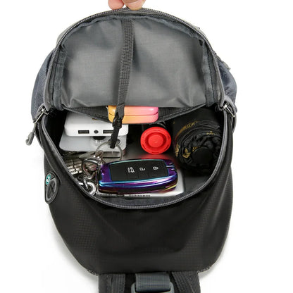 Waterproof Crossbody Daypack with Multiple Pockets
