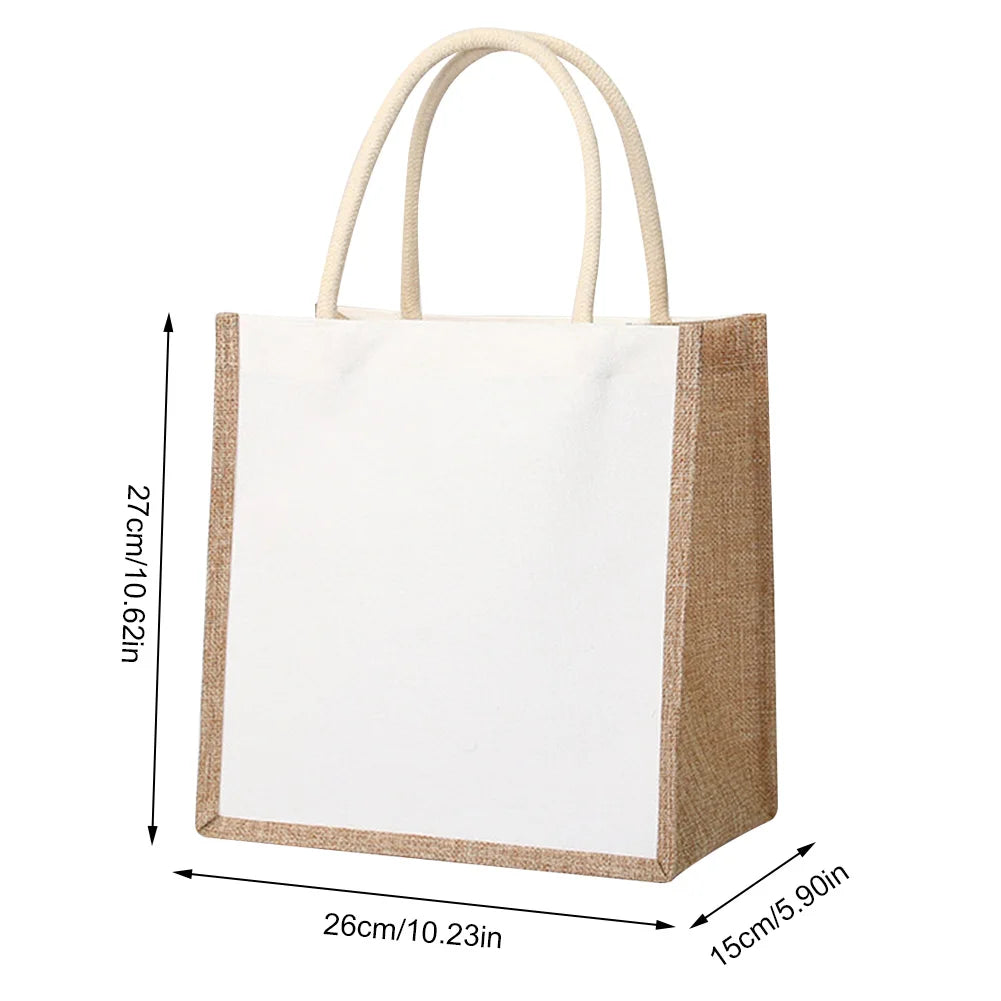 Variant image for Burlap Bliss | Custom Tote Bag - Eco-Friendly & Stylish-5