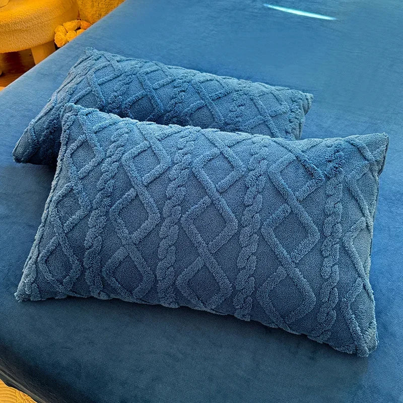 2x Soft Brushed Cotton Fitted Pillowcase Set