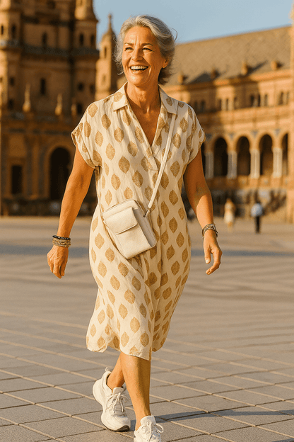 Casual Summer Midi Shirt Dress