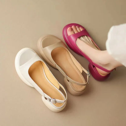 Elegant Low Heel Sandals for Women - Luxivelle