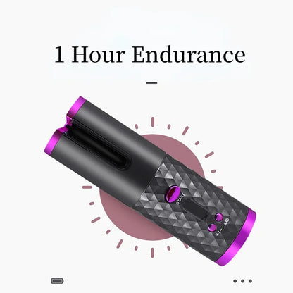 Easy Use Cordless Curling Wand