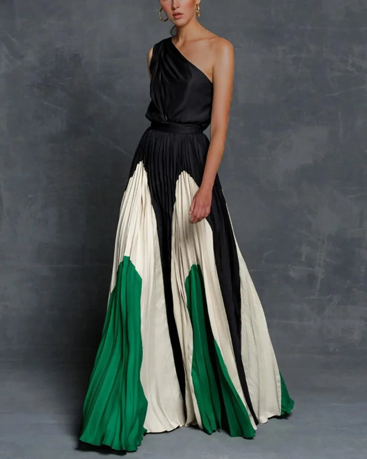 Elegant Off Shoulder Floor Length Dress