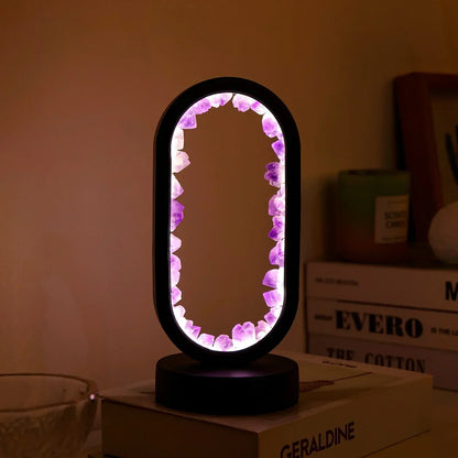 Soothing Purple Amethyst Table Lamp