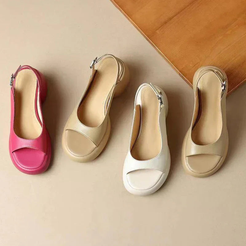 Elegant Low Heel Sandals for Women