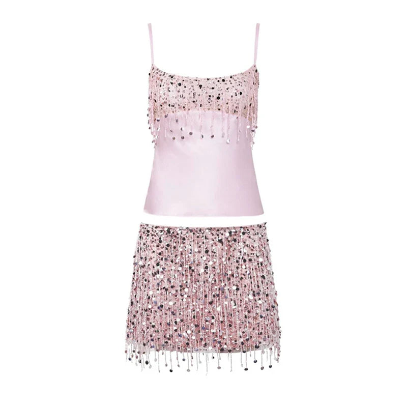 Variant image for Shiny Sequin Tassel | Ladies Bikini Set-9