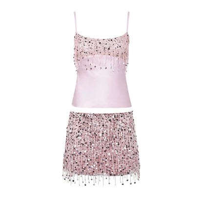Variant image for Shiny Sequin Tassel | Ladies Bikini Set-9