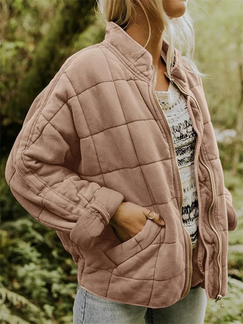 Women's Padded Zip Up Slim Fit Jacket