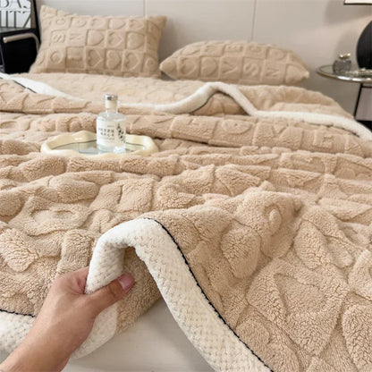 Plush Fuzzy Valentine Thick Throw Blanket