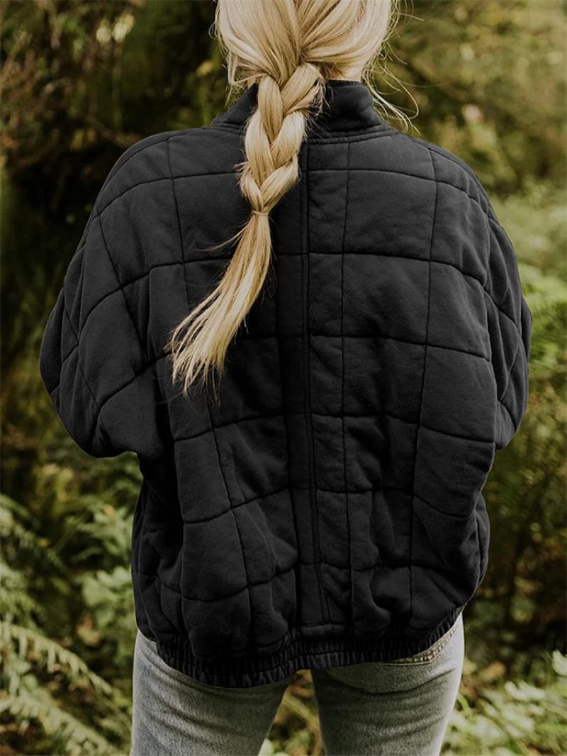Women's Padded Zip Up Slim Fit Jacket