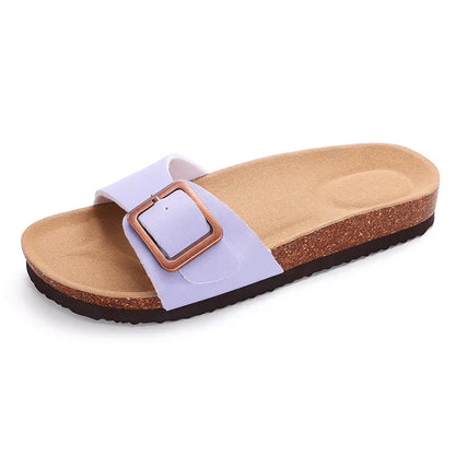 Earth Tone Buckle Sandals