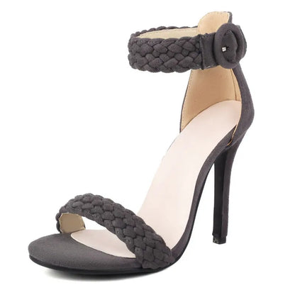 Comfortable Ankle Buckle Flat Sandals