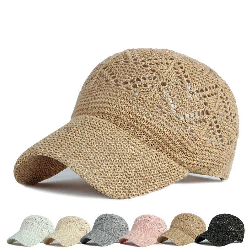 Lightweight Women's Mesh Baseball Cap Summer Sun Hat - Luxivelle