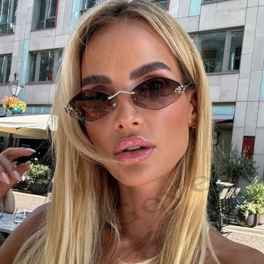Classic Ladies Retro Metal Sunglasses - Luxivelle