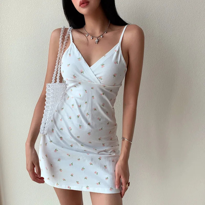Variant image for Lina | Sundress - Elegant V-Neck Linen Midi Dress for Summer-2
