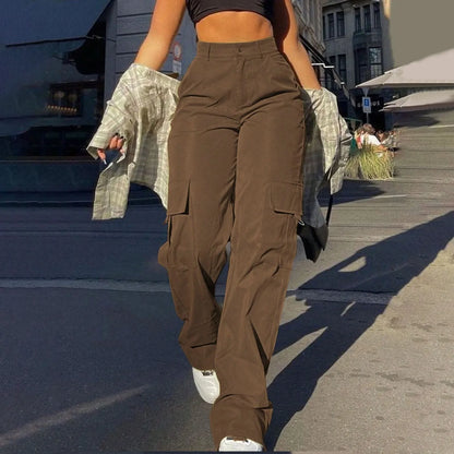 Comfortable High Waisted Cargo Pants for Women