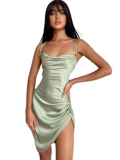 Sexy Fit Bodycon Sleeveless Dress - Luxivelle
