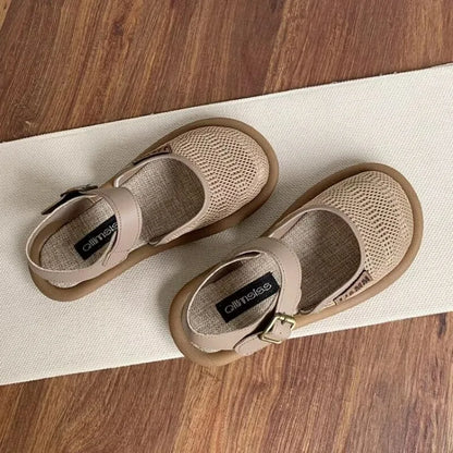 Beachy Brown Flat Sandal