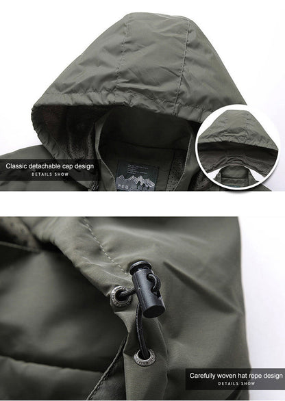 Waterproof Men's Breathable Zip Up Jacket