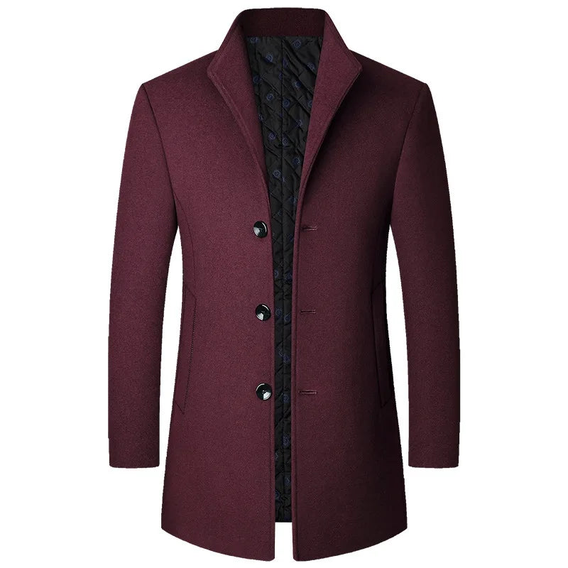 Premium Mens Winter Overcoat with Slim Fit
