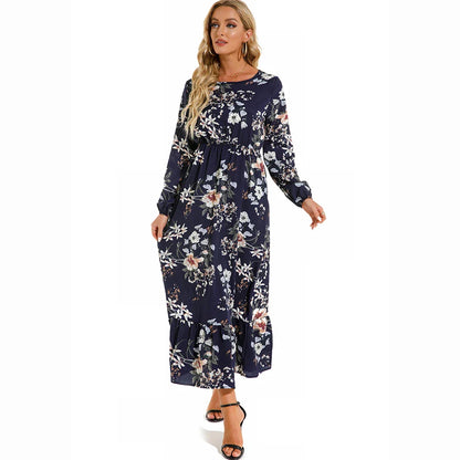 Variant image for Bella | Long Sleeve Floral Maxi Dress for Women-10