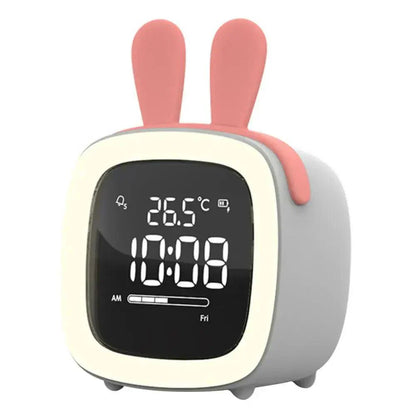 Fun Kids LED Clock with Nightlight and Rechargeable Battery
