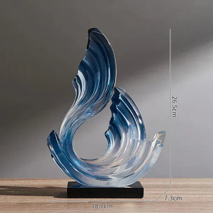 Beautiful Clear Glass Ornament with Delicate Pattern