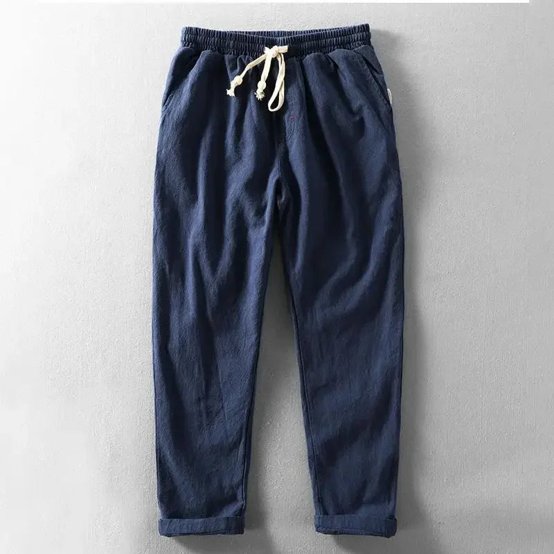 Lightweight Men's Summer Pants Loose Fit Drawstring Trousers - Luxivelle