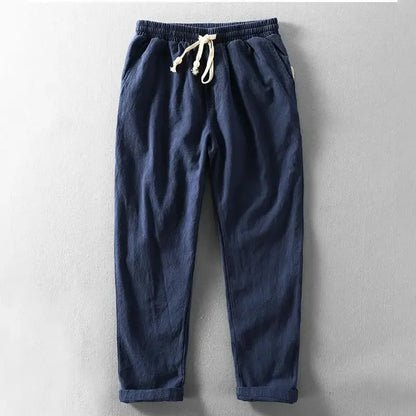 Lightweight Men's Summer Pants Loose Fit Drawstring Trousers - Luxivelle