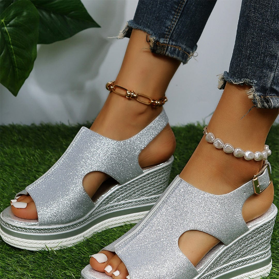 Sparkly High Heel Summer Sandals