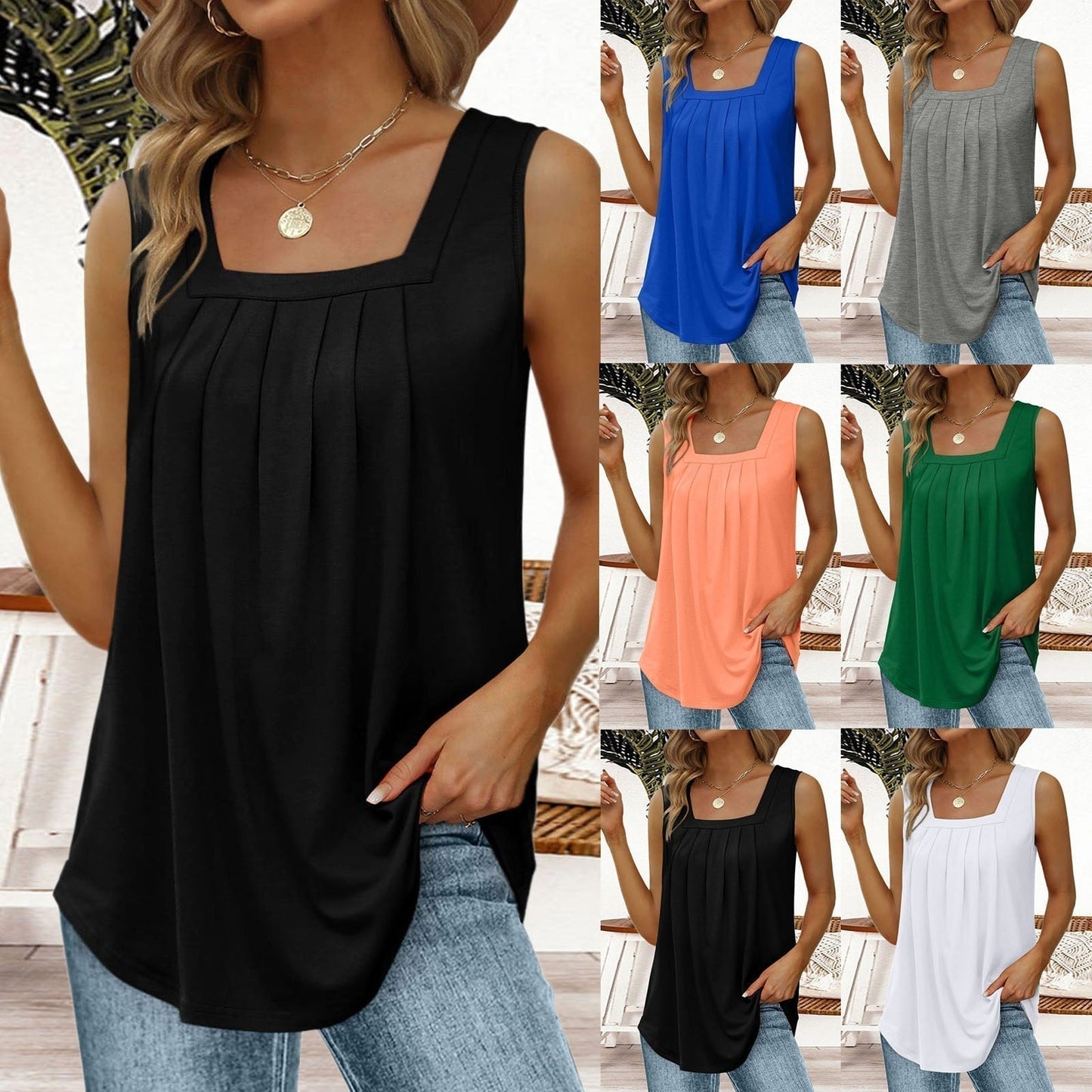 Women's Casual Tank Style Vest Top