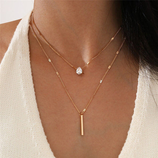 Classic Gold Chain Necklace Set - Luxivelle