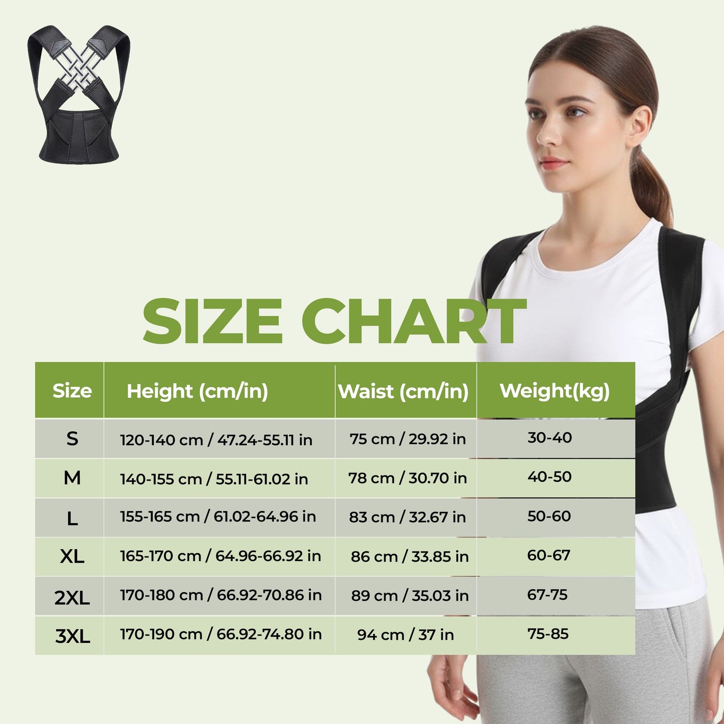 Comfortable Lower Back Support Belt with Free Massager
