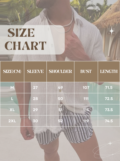 Distressed Linen Mens Shirt