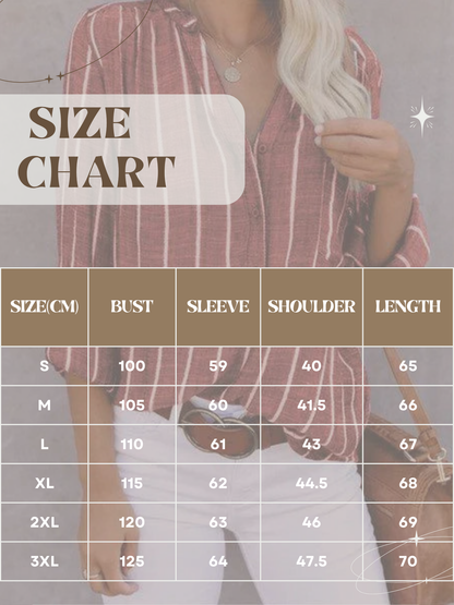 Women's Classic Stripe Blouse Top