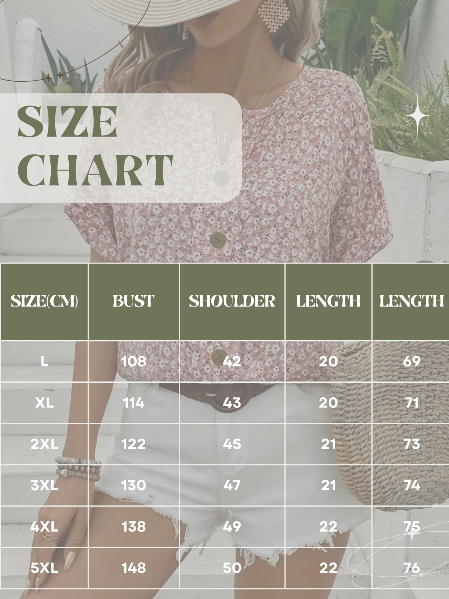 Casual Floral Blouse For Ladies