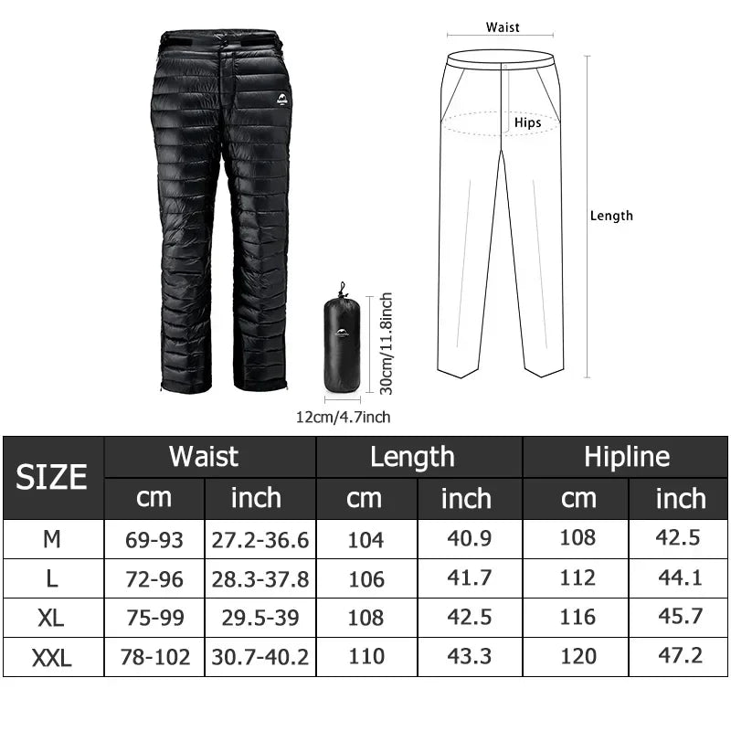 Warm Waterproof Insulated Snow Pants for Winter Sports