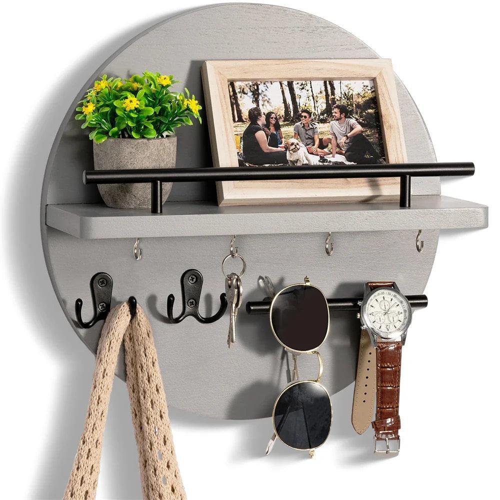 Natural Wood Key Holder - Simple Home Storage
