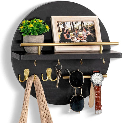Natural Wood Key Holder - Simple Home Storage