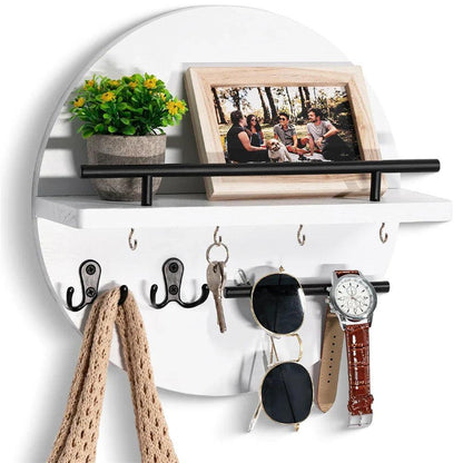 Natural Wood Key Holder - Simple Home Storage