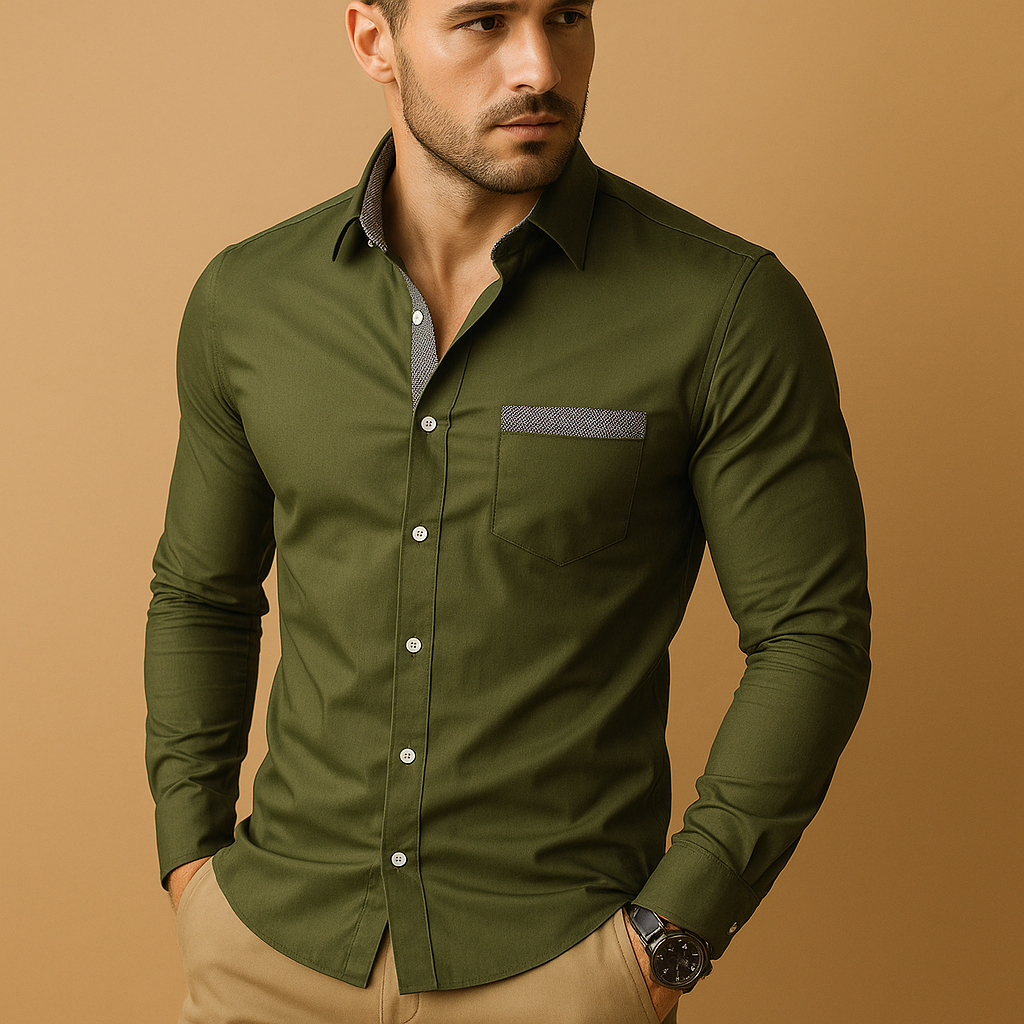 Classic Fit Men's Dress Shirt - Luxivelle